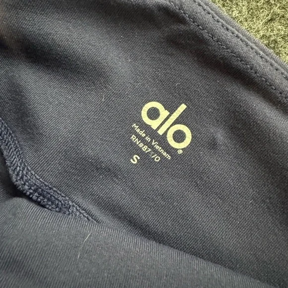 ALO YOGA MOTO Leggings blue Small - Picture 5 of 8